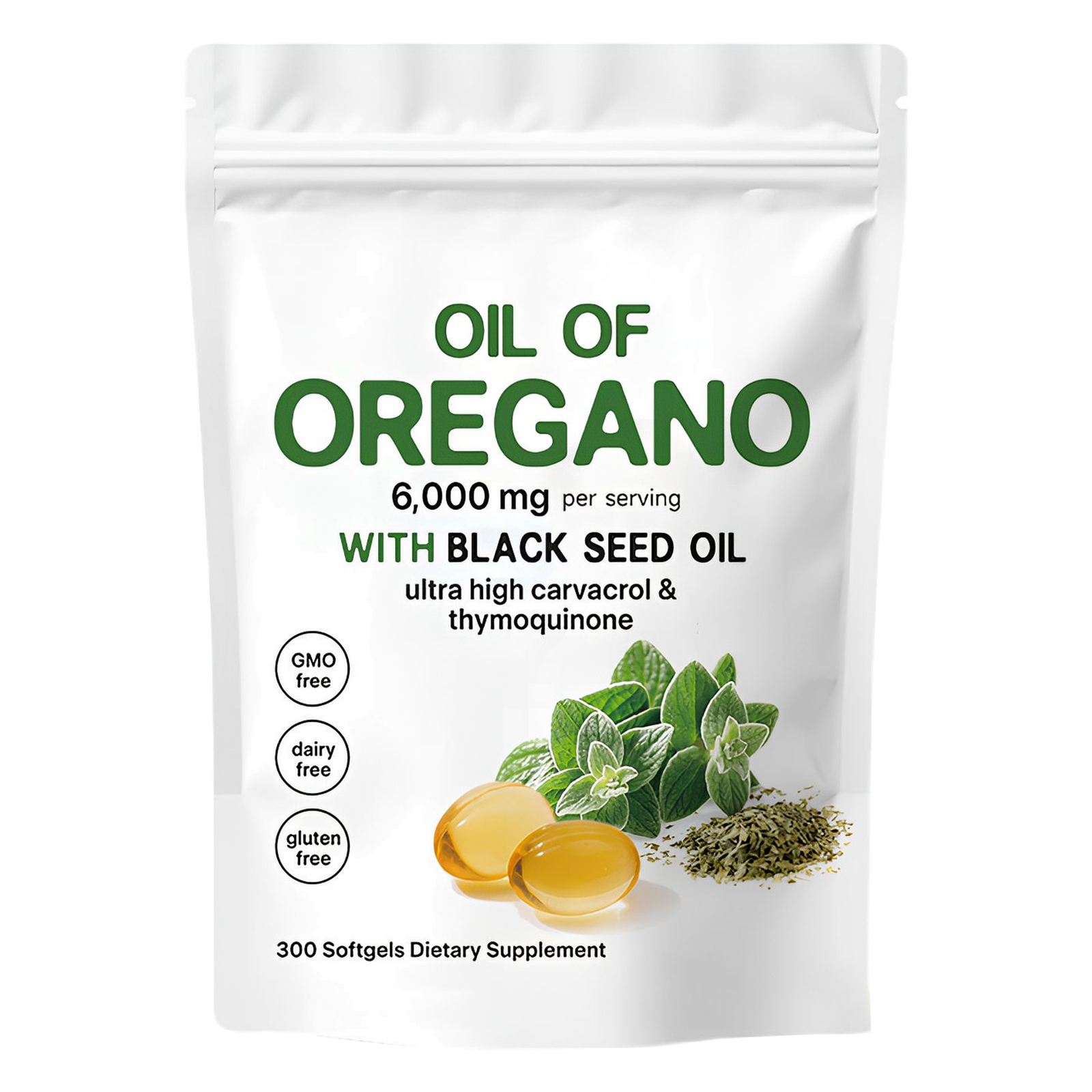 0a48172b-abf7-4186-9456-1e35a2cffdd2 Factory Wholesale Antioxidant & Immune Support Plant Extract Supplement 6000 mg Oregano Oil with Black Seed Oil