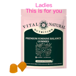 USA Rready to ship Premium Feminine Balance Gummies Gummy for Women's Vital Health Gut Health - Immune Support - Vegan- Hawaiian Pineapple - Women's Probiotics - 60 Gummies - 30 Servings