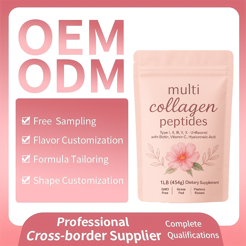 主图_06 READY TO SHIP Multi Collagen Supplement Powder Support Custom Dietary Supplement Hyaluronic Acid Vitamin C Kollagen Collagen Powder - 图片 5